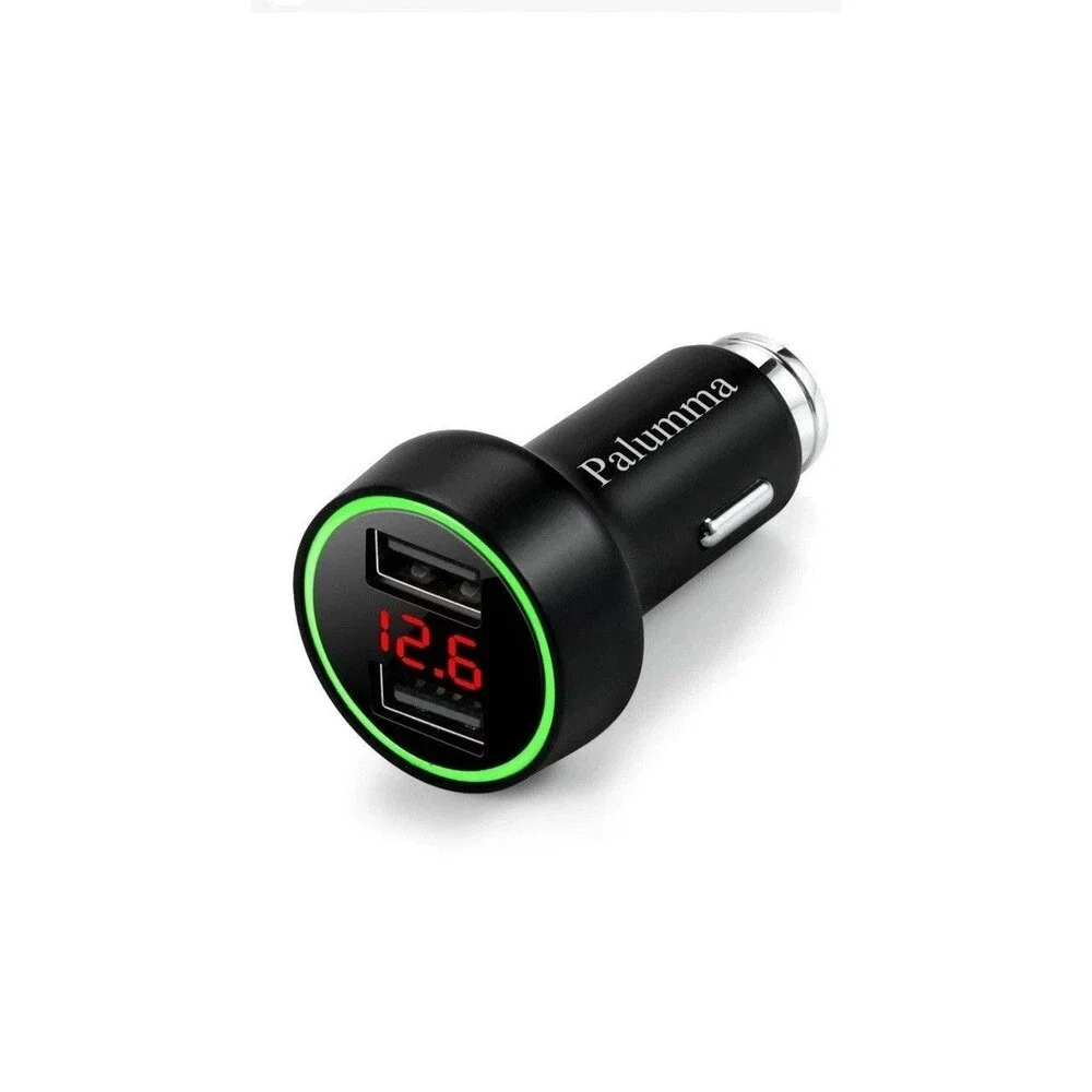 Palumma 24W/4.8A Dual USB Car Charger, 12V to USB Outlet with Cigarette Lighter